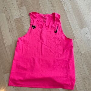 Nike hot pink running Aeroswift singlet